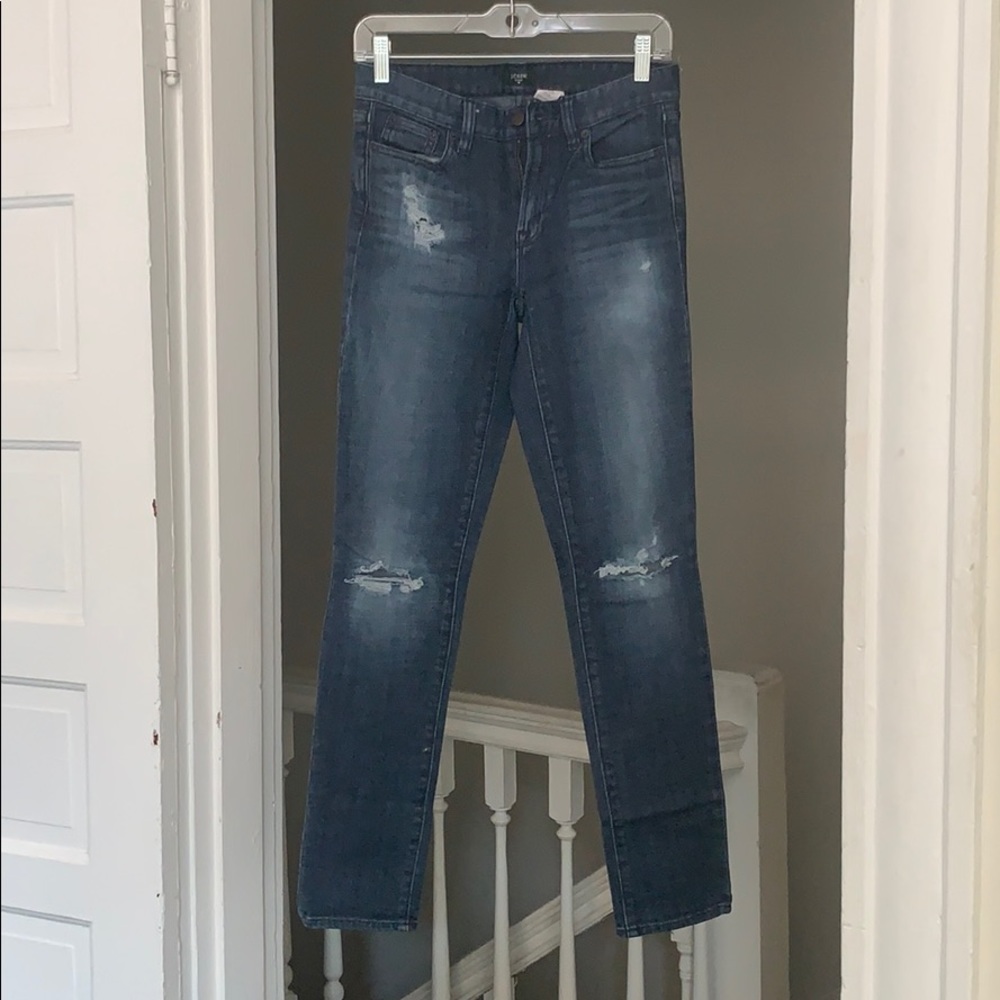 Distressed jeans